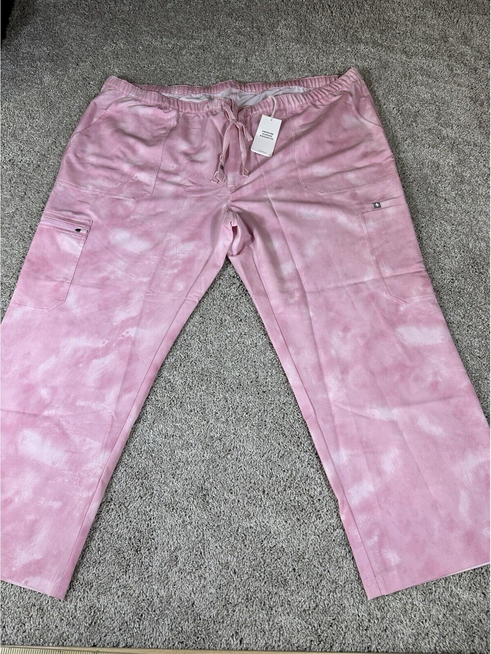 Figs M Cairo Cargo Scrub Size 5XLT Pink